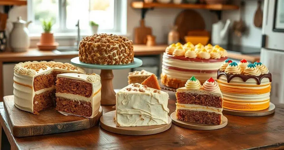 Variações do Bolo de Cenoura
