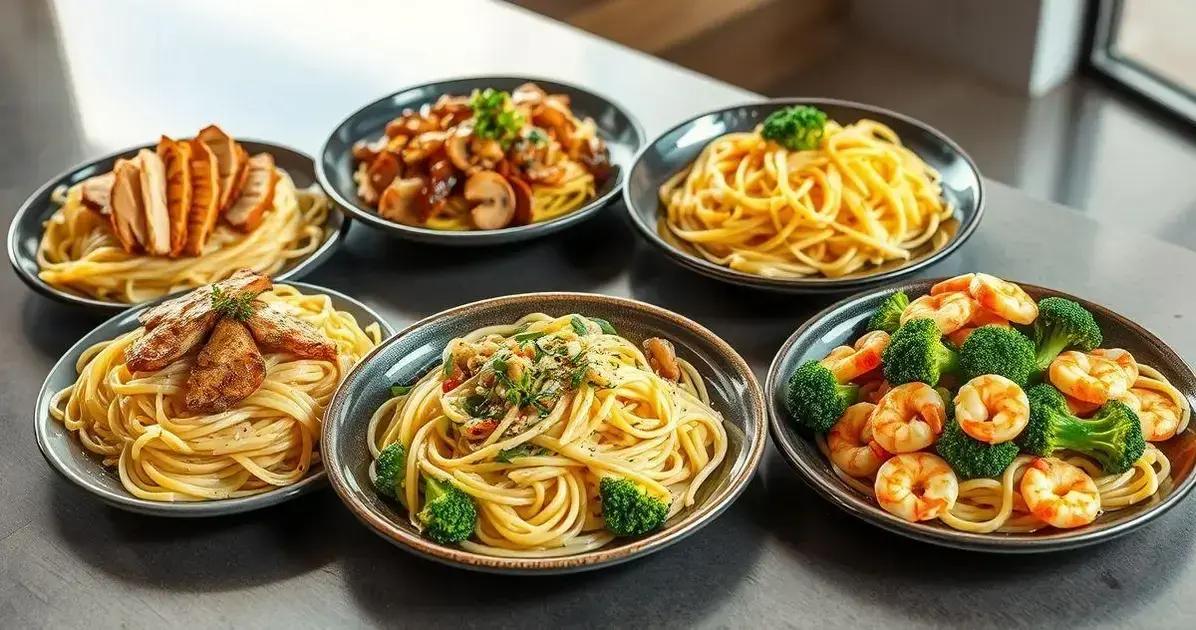 Variações do Fettuccine Alfredo