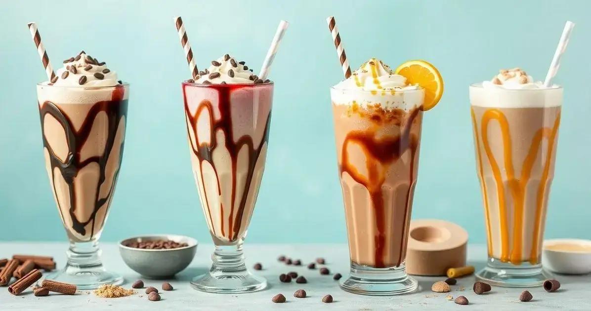 Variações do Shake de Café com Leite