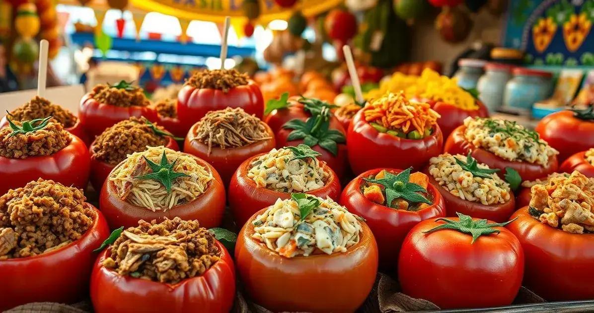 Variações Regionais de Tomates Recheados Simples