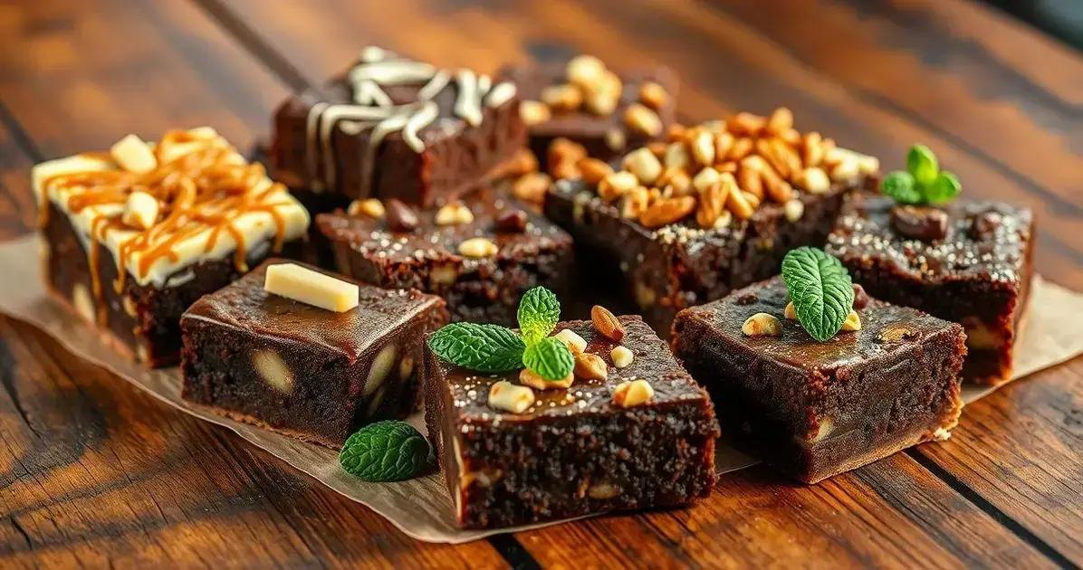 Variantes de Brownie: Chocolate, Nozes e Mais