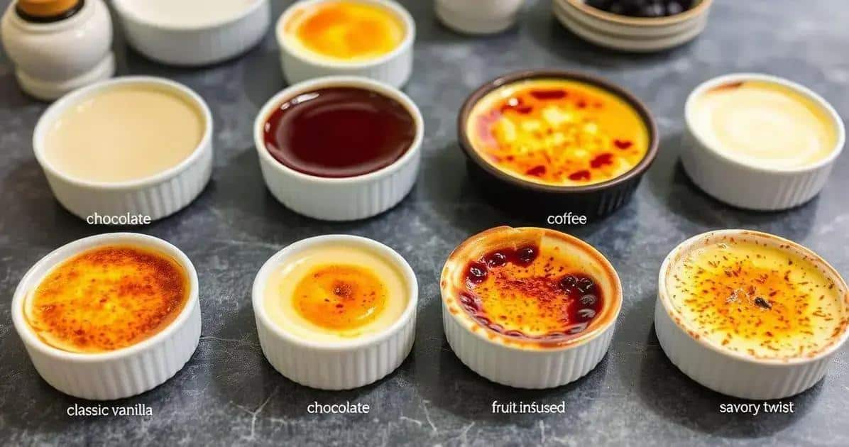 Variantes do Creme Brulée