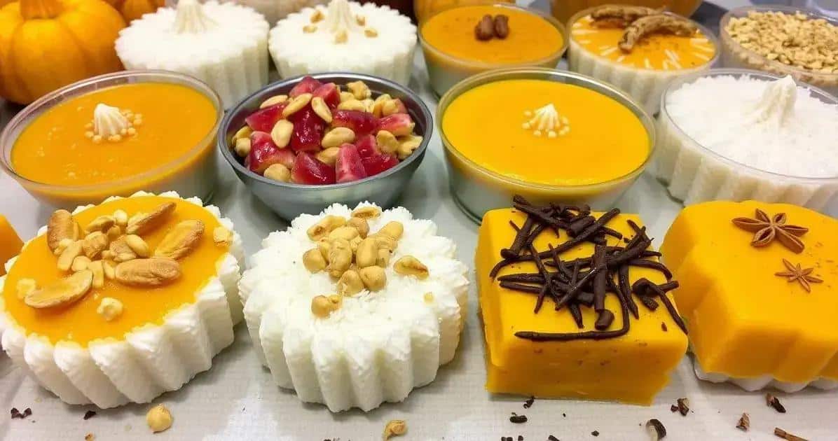 Variedades do Doce de Abóbora com Coco