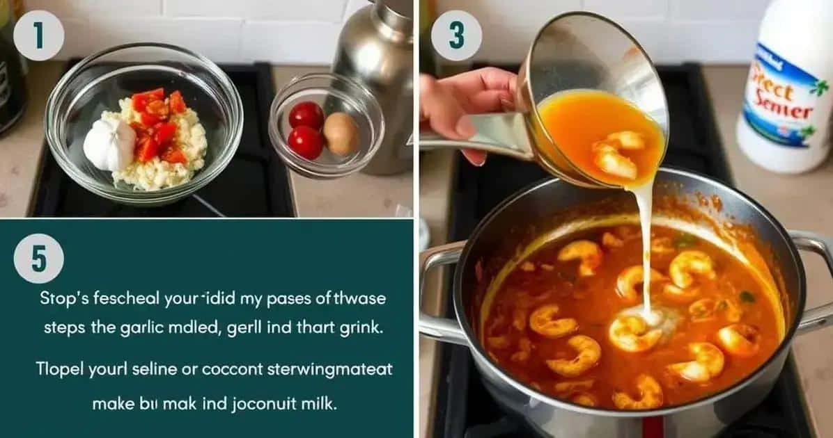 Como fazer o molho do Ensopado de Camarão
