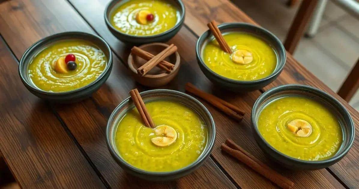 Como Servir o Mingau de Milho Verde
