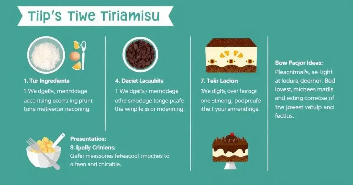 Dicas para um Tiramisù Perfeito