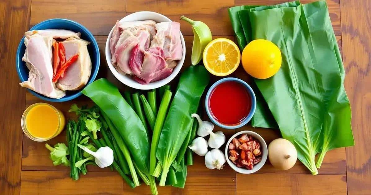 Ingredientes da Cochinita Pibil
