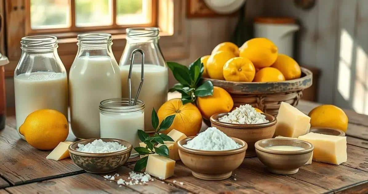 Ingredientes da Receita de Queijo Minas