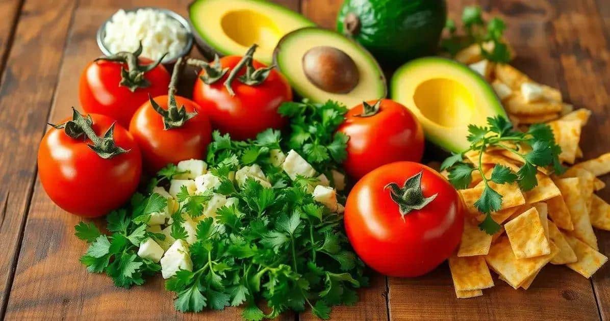 Ingredientes da Sopa de Tortilla