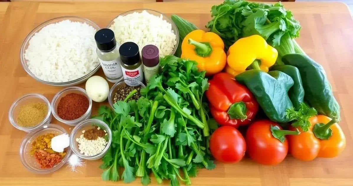 Ingredientes do Arroz Maria Isabel