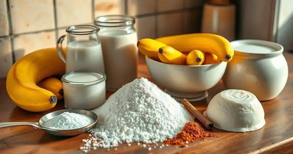 Ingredientes do Mingau de Banana-da-Terra