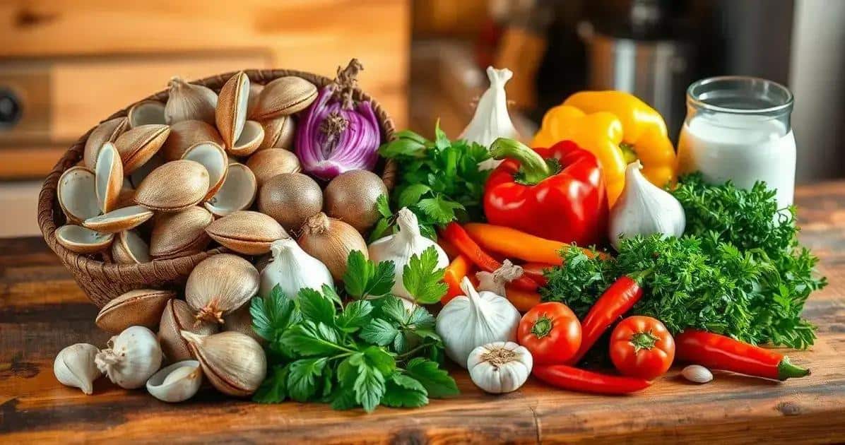 Ingredientes do Sururu ao Coco