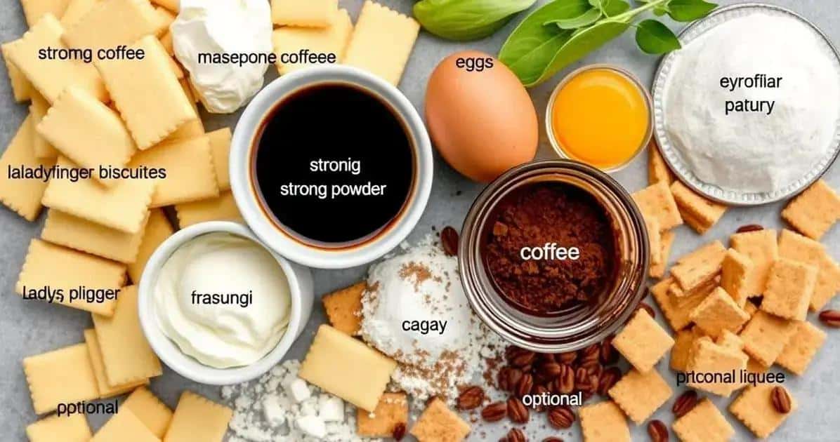 Ingredientes do Tiramisù