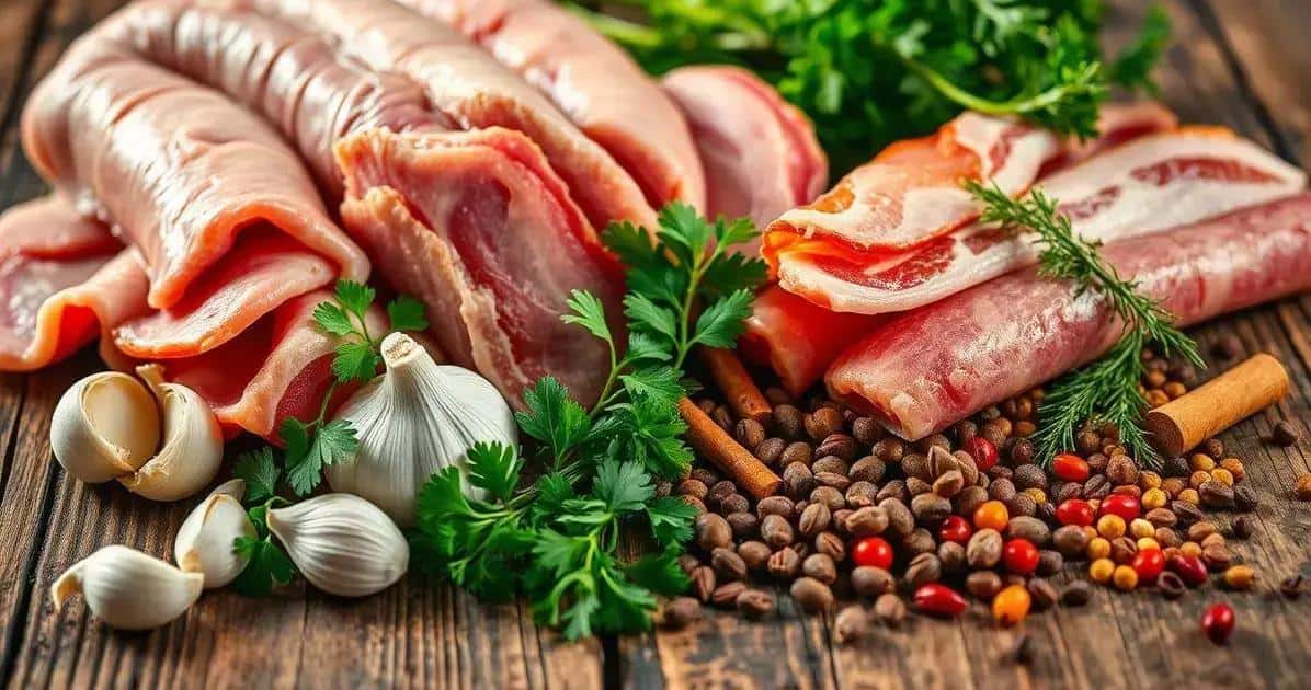 Ingredientes para Linguiça Blumenau