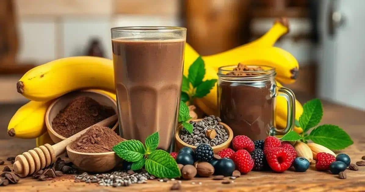 Benefícios do Chocolate no Milkshake Saudável