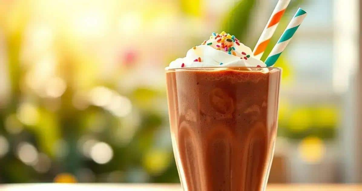 Como Finalizar seu Milkshake de Chocolate Saudável