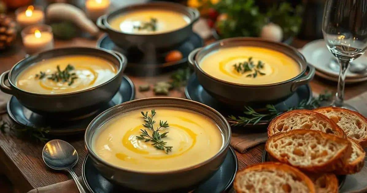 Como Servir o Creme de Alho Poro