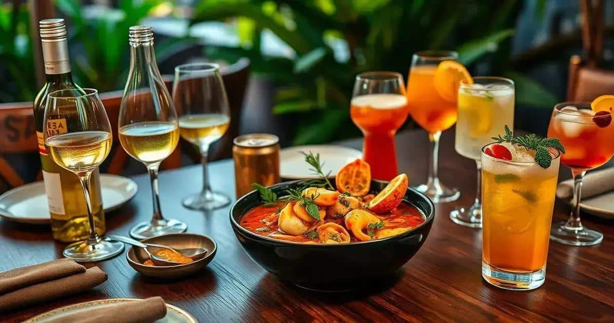 Harmonização com Bebidas para Moqueca Baiana