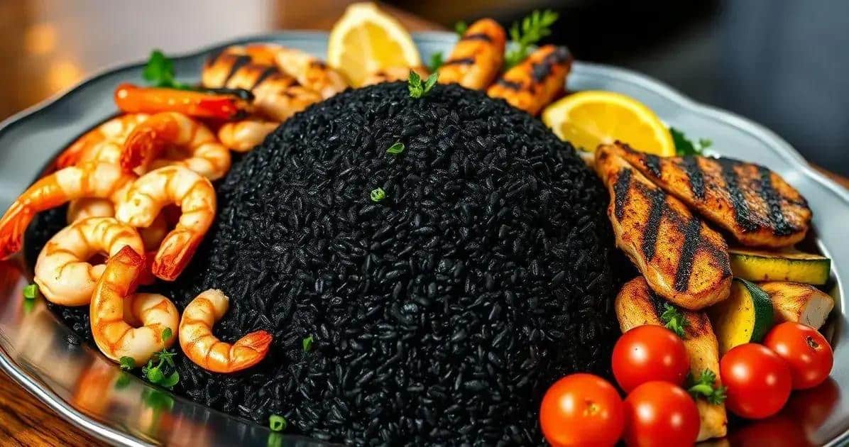 Harmonização do Arroz Negro com Pratos