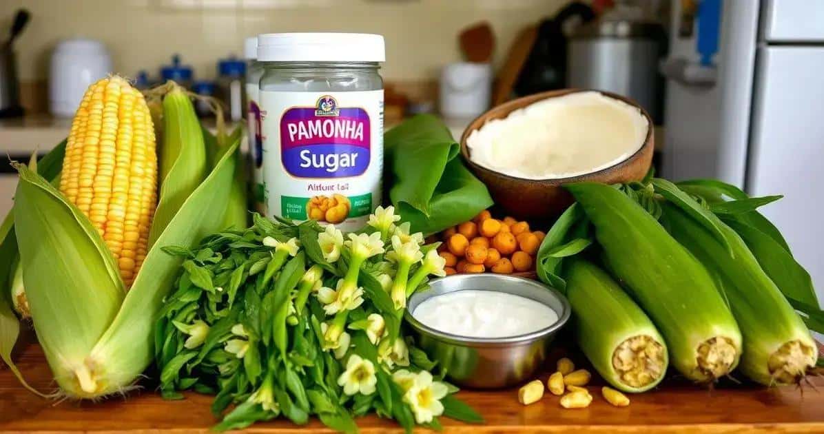 Ingredientes da Pamonha Tradicional