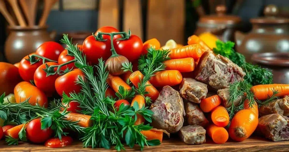 Ingredientes do Ensopado de Carneiro