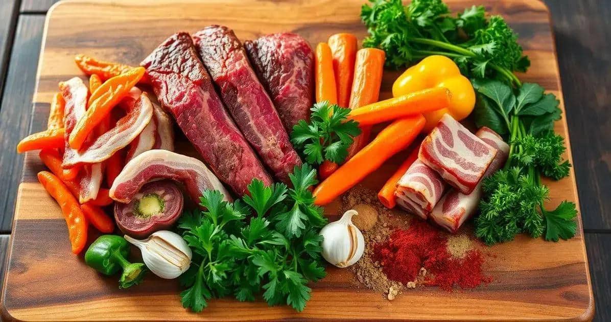 Ingredientes do Matambre Recheado
