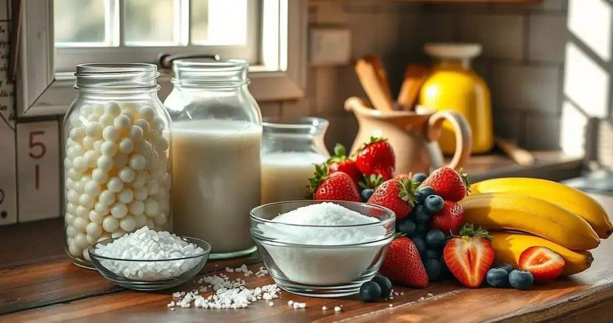 Ingredientes do Mingau de Tapioca