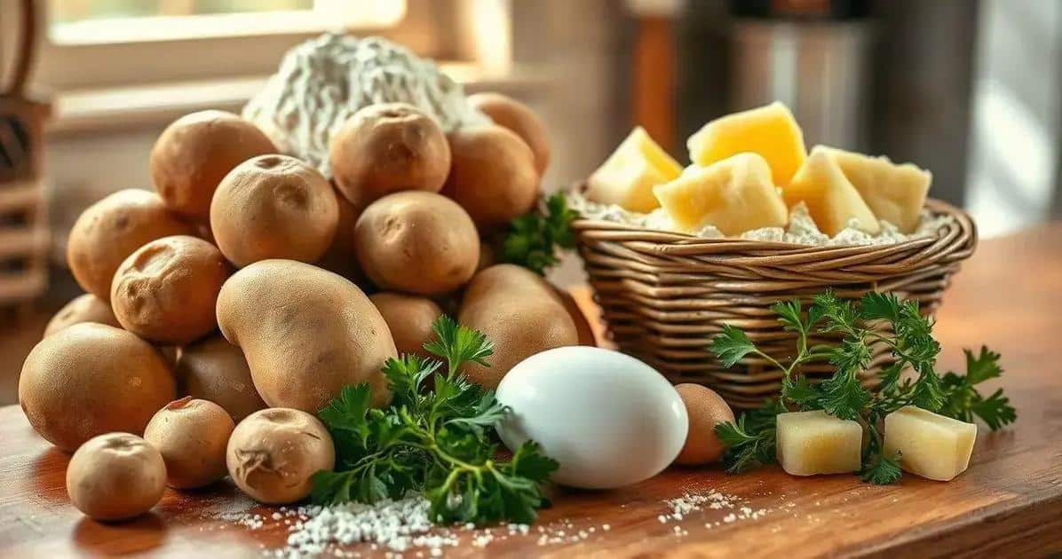 Ingredientes do Nhoque de Batata