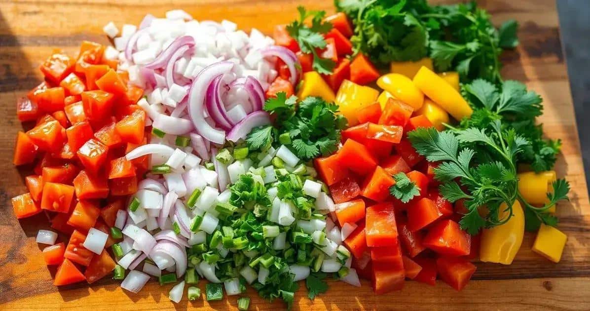 Ingredientes do Vinagrete Rápido e Gostoso