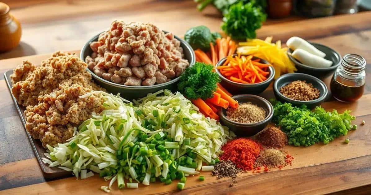 Ingredientes para Gyoza