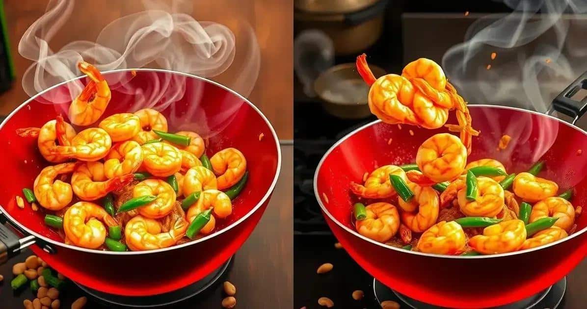 Método de Preparação do Camarão Kung Pao