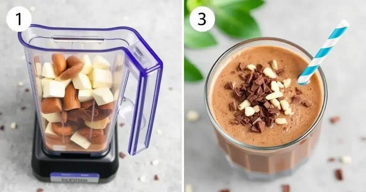 Método de Preparação do Milkshake de Chocolate Saudável