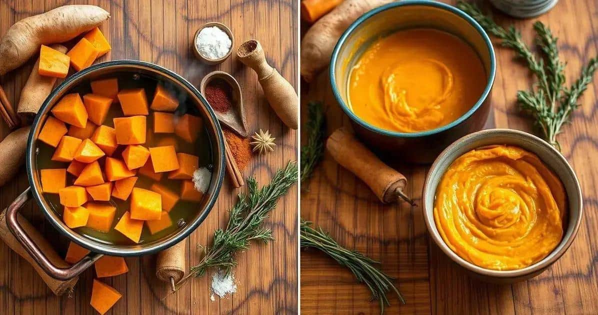 Método de Preparo do Purê de Batata Doce