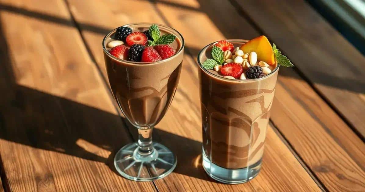 Milkshake de Chocolate Saudável: Sabor Delicioso e Nutritivo na Sua Casa