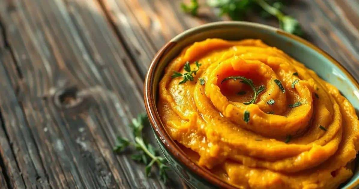 Purê de batata doce rápido: A receita mais saborosa e prática que você vai adorar!