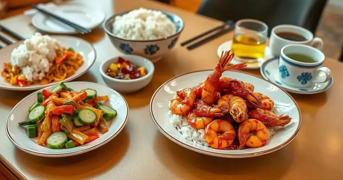 Recomendações de Acompanhamento para Camarão Kung Pao