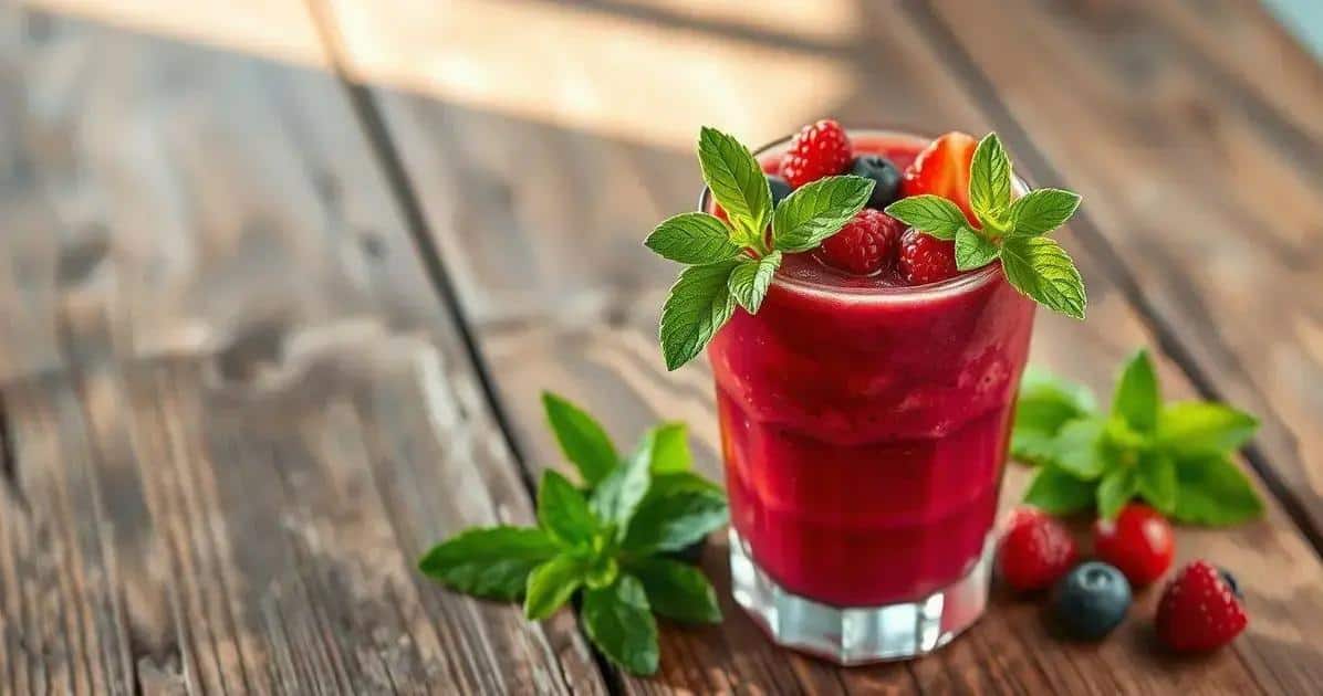 Smoothie de frutas vermelhas: Aprenda a preparar essa delícia saudável