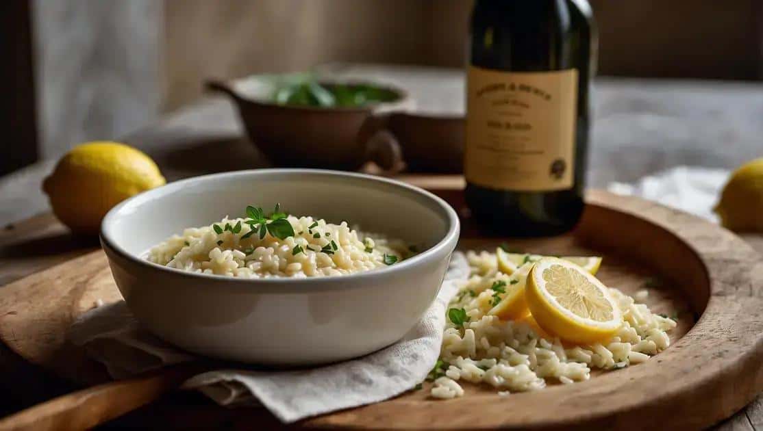 Como preparar o risoto de limão e queijo passo a passo