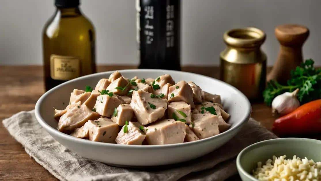 Ingredientes do strogonoff de frango